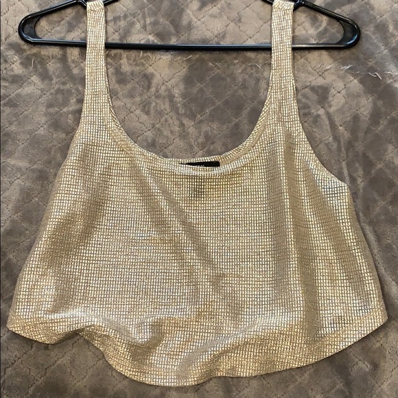 Gold Crop top - Picture 1 of 2